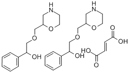 alpha-((2-Morpholinylmethoxy)methyl)benzenemethanol (E)-2-butenedioate  (2:1) (salt) 结构式