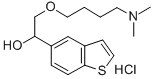 alpha-((4-(Dimethylamino)butoxy)methyl)benzo(b)thiophene-5-methanol hy drochloride 结构式