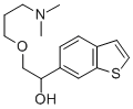 alpha-((3-(Dimethylamino)propoxy)methyl)benzo(b)thiophene-6-methanol 结构式