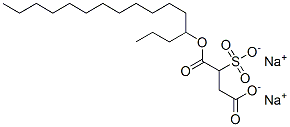 4-十六烷基2-磺酸基琥珀酸二钠盐 结构式