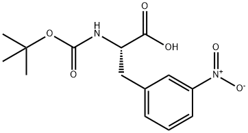 BOC-L-3-NITROPHENYLALANINE 结构式