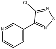 3-氯-4-(吡啶-3-基)-1,2,5-噻二唑 结构式