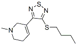 3-(3-butylthio-1,2,5-thiadiazol-4-yl)-1,2,5,6-tetrahydro-1-methylpyridine 结构式