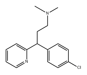 2-(4-氯苯基)-4-(二甲氨基)-2-吡啶丙胺 结构式