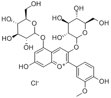 芍药素-3,5-二葡萄糖苷 结构式