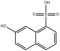 7-hydroxynaphthalene-1-sulphonic acid 结构式