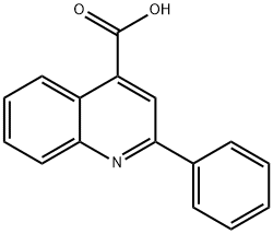 2-苯基-4-喹啉羧酸 结构式