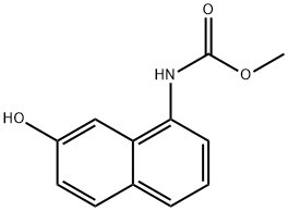 1-甲氧基碳酰氨基-7-萘酚 结构式