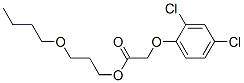 3-butoxypropyl 2-(2,4-dichlorophenoxy)acetate 结构式