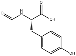 N-甲酰基-L-酪氨酸 结构式