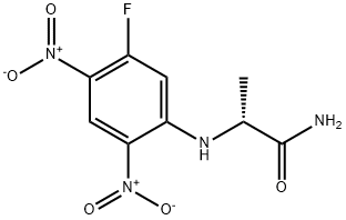 N2-(5-氟-2,4-二硝基苯基)丙氨酰胺 结构式