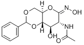 2-乙酰氨基-4,6-O-亚苄基-2-脱氧D-葡萄糖羟肟酸-1,5-内酯 结构式