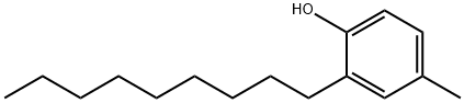2-壬基对甲酚 结构式