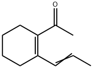 Ethanone, 1-[2-(1-propenyl)-1-cyclohexen-1-yl]-, (E)- (9CI) 结构式