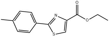 乙基 2-(4-甲基苯基)噻唑-4-羧酸酯 结构式