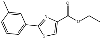 2-间甲苯-噻唑-4-羧酸乙酯 结构式