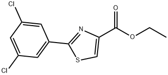 2-(3,5-二氯苯基)-1,3-噻唑-4-羧酸乙酯 结构式