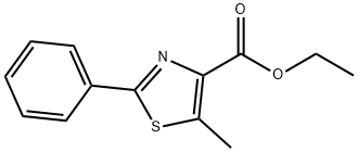 ethyl 5-Methyl-2-phenyl-1,3-thiazole-4-carboxylate 结构式