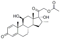 16α-Methyl Prednisolone 21-Acetate 结构式