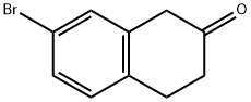 7-溴-3,4-二氢-1H-2-萘酮 结构式