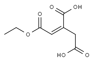 乌头酸单乙酯、双乙酯和三乙酯的混合物 结构式