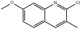 2-氯-7-甲氧基-3-甲基喹啉 结构式