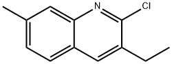 2-氯-3-乙基-7-甲基喹啉 结构式