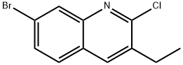 7-溴-2-氯-3-乙基喹啉 结构式