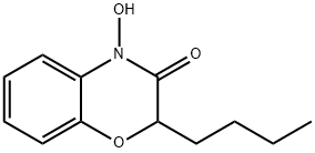 2-Butyl-4-hydroxy-2,3-dihydro-4H-1,4-benzooxazine-3-one 结构式