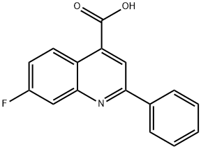 7-氟-2-苯基喹啉-4-甲酸 结构式