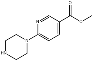 6-哌嗪-1-烟酸甲酯 结构式