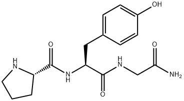 prolyl-tyrosyl-glycinamide 结构式