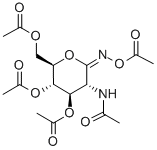 2-乙酰氨基-1,3,4,6-四-O-乙酰基-2-脱氧D-葡萄糖羟肟酸-1,5-内酯 结构式