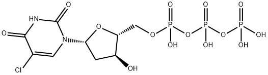 5-chloro-2'-deoxyuridine 5'-triphosphate 结构式