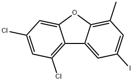 6-methyl-8-iodo-1,3-dichlordibenzofuran 结构式