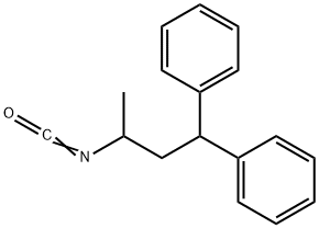 N-(1-methyl-3,3-diphenylpropyl)isocyanate 结构式
