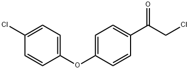 4-(4-氯苯氧基)-2′-氯苯乙酮 结构式