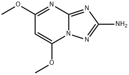 2-氨基-5,7-二甲氧基-1,2,4-三嗪并[1,5-a]嘧啶 结构式