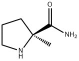 (S)-2-甲基吡咯烷-2-甲酰胺 结构式