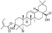 22 beta-angeloyloxyoleanolic acid 结构式