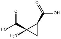 1,2-Cyclopropanedicarboxylicacid,1-amino-,cis-(9CI) 结构式