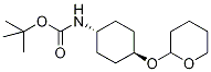 trans-[2-(4-tert-Butyloxycarbonylamino)cyclohexyloxy]tetrahydro-2H-pyran-d5 结构式