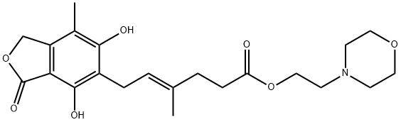 霉酚酸酯杂质A 结构式