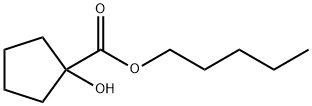 Cyclopentanecarboxylic acid, 1-hydroxy-, pentyl ester (7CI,8CI) 结构式