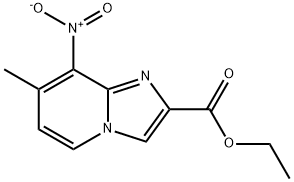 7-甲基-8-硝基咪唑并[1,2-A]吡啶-2-甲酸乙酯 结构式
