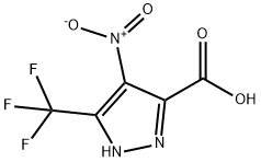 4-硝基-3-(三氟甲基)-1H-吡唑-5-羧酸 结构式