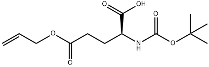 BOC-L-谷氨酸-GAMMA-烯丙酯 结构式