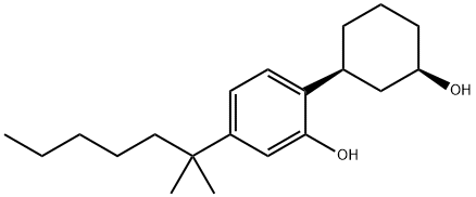 5-(1,1-Dimethylhexyl)-2-[(1S,3R)-3-hydroxycyclohexyl]phenol 结构式