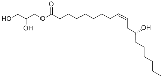 单蓖麻油酸甘油酯 结构式