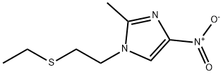 1-[2-(乙硫基)乙基]-2-甲基-4-硝基-1H-咪唑 结构式